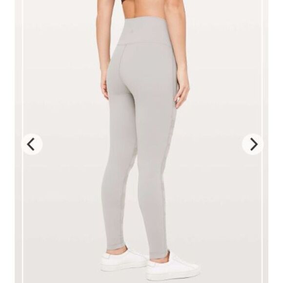 Lululemon Wunder Under Pant (High-Rise) *Tech Mesh 28" Dark Chrome 8 - Picture 2 of 13